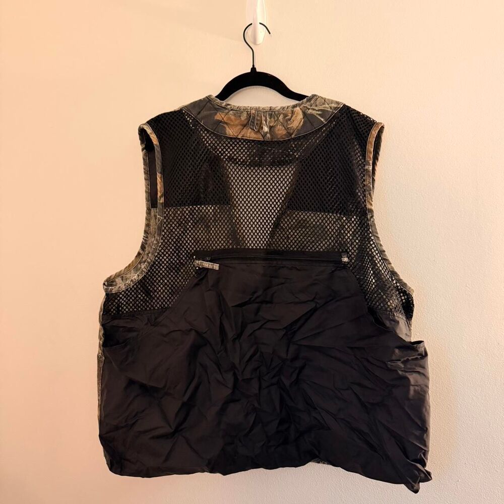 VINTAGE Quail Unlimited Mossy Oak Breakup Camo Hunting Vest Size L - Picture 4 of 4